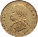 Vatikan 20 Lire 1866 - Pius IX.